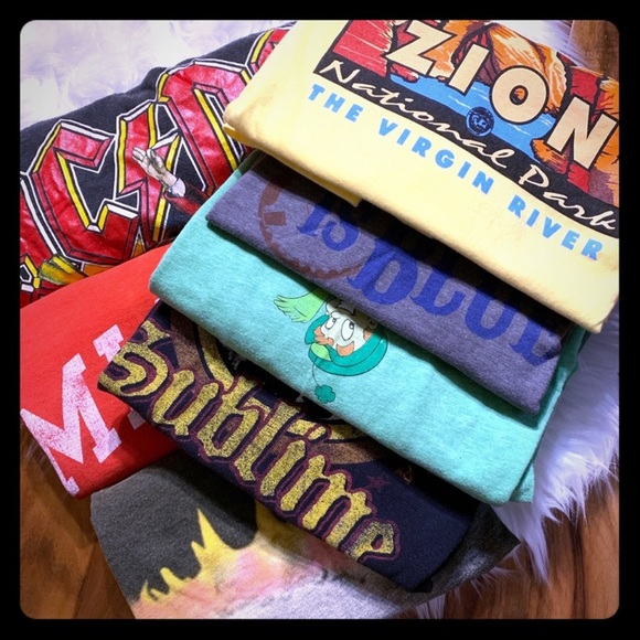 Vintage Tops - 2 for $30 Vintage t-shirt grab bag SURPRIS…
